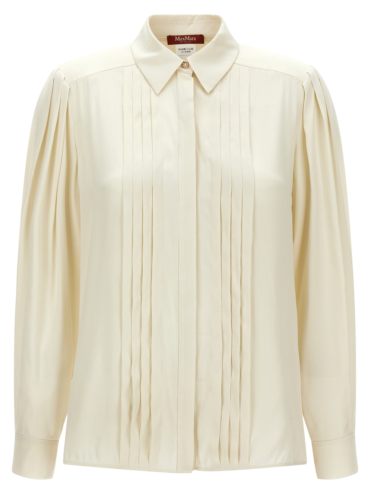 Max Mara White Silk Blouse