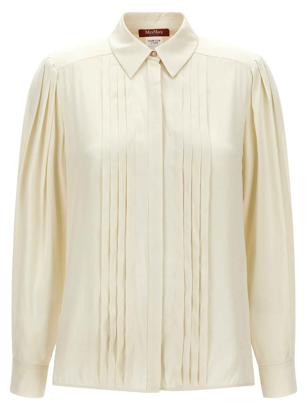 Max Mara White Silk Blouse