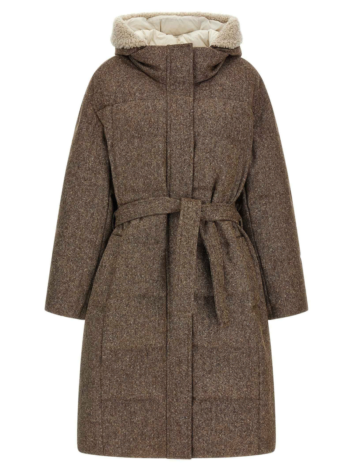Brunello Cucinelli Brown Virgin Wool Coat
