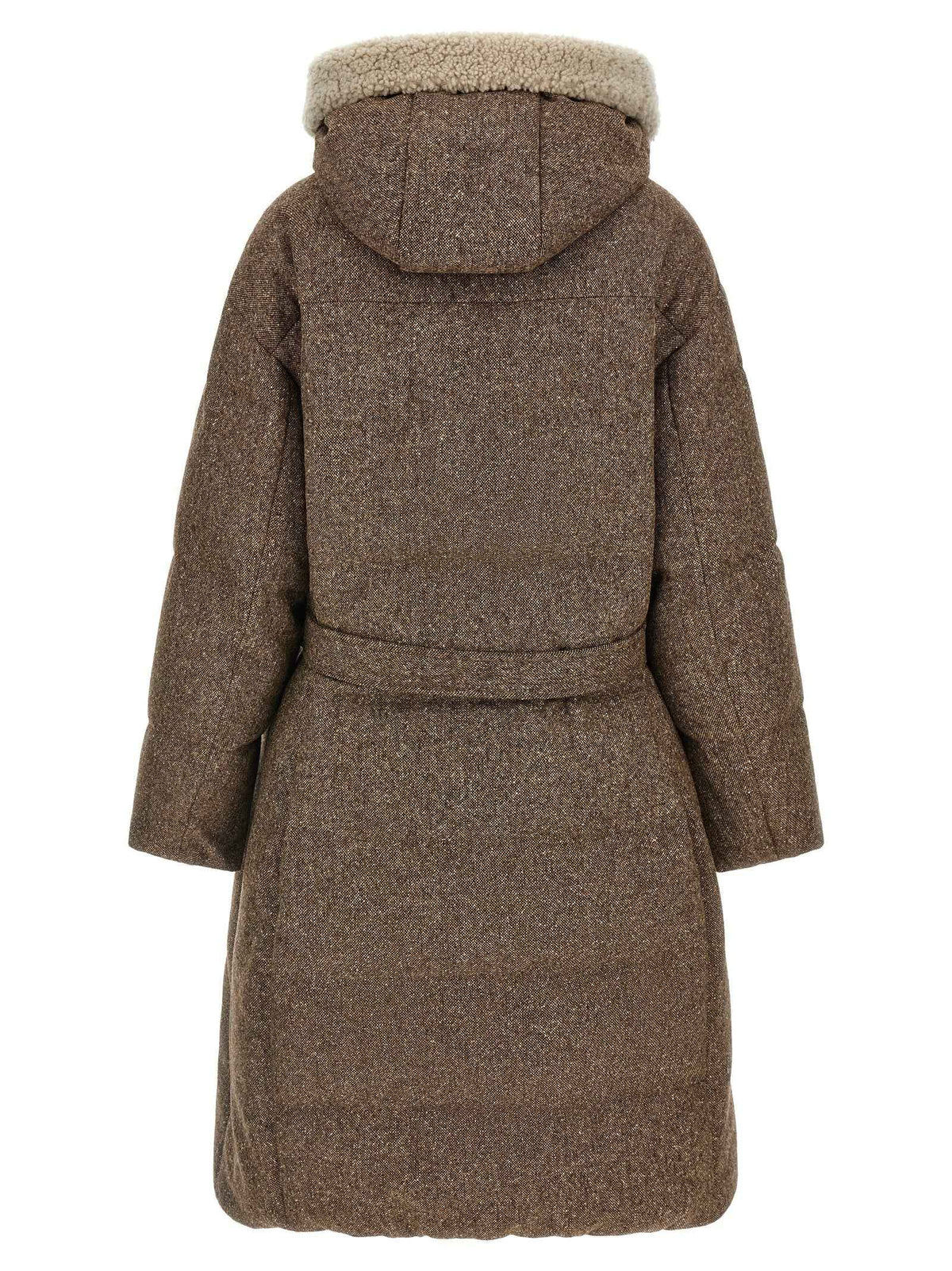 Brunello Cucinelli Brown Virgin Wool Coat