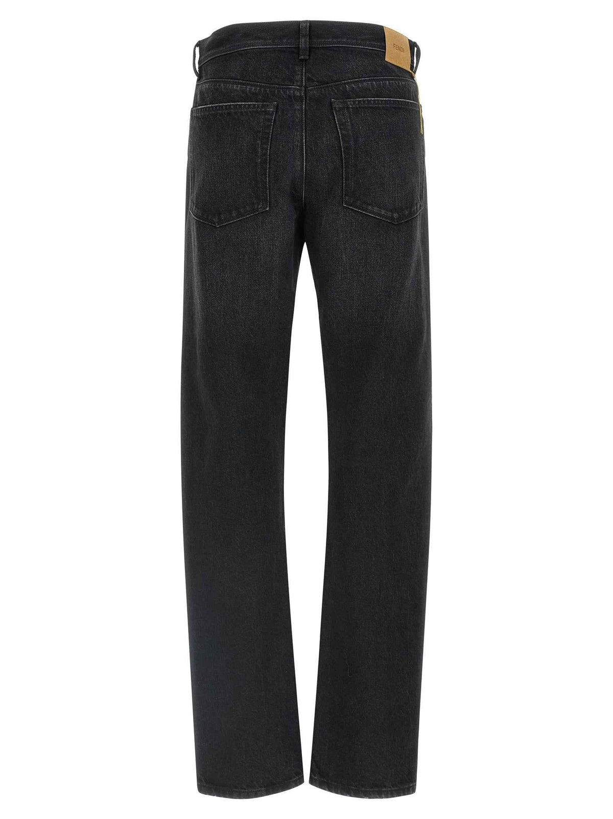 Fendi Black Cotton Jeans Denim