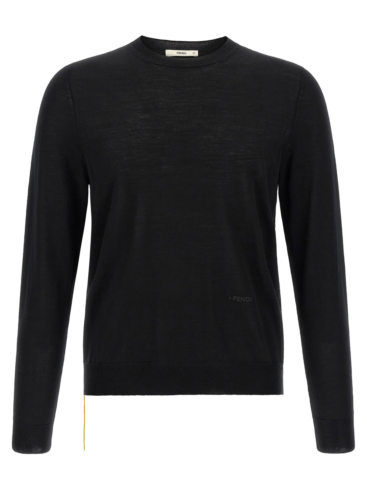 Fendi Black Virgin Wool Cardigan