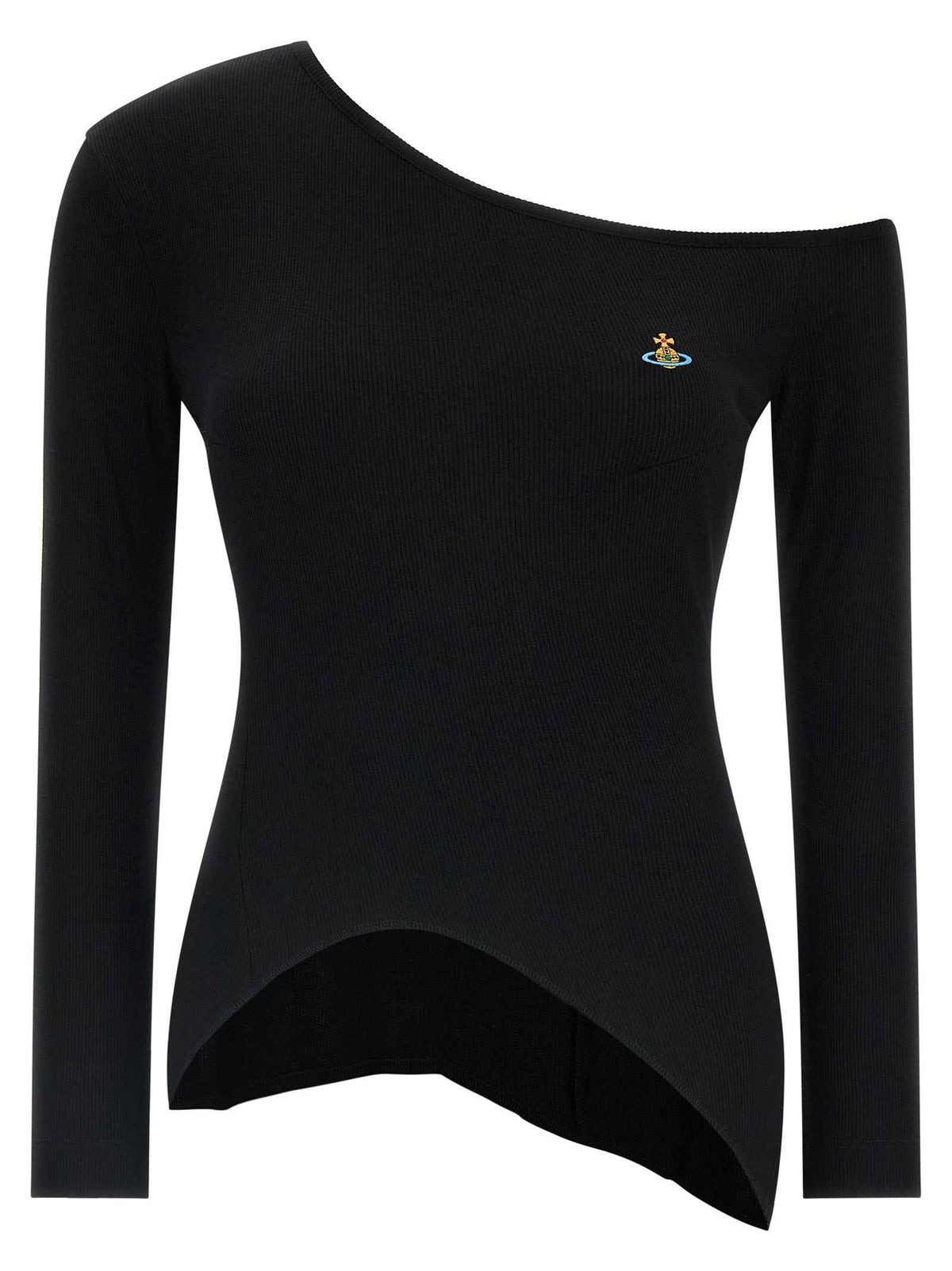 Vivienne Westwood Black Viscose Long Sleeve T-Shirt
