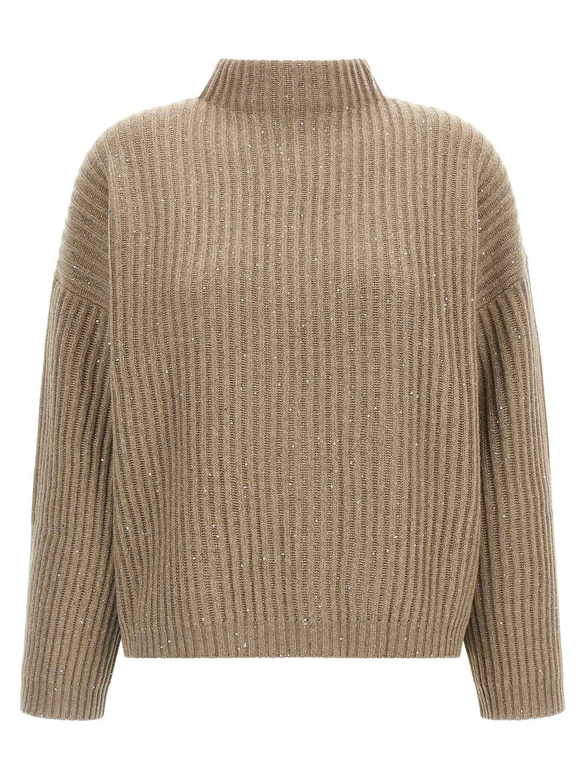 Brunello Cucinelli Beige Cashmere Cardigan