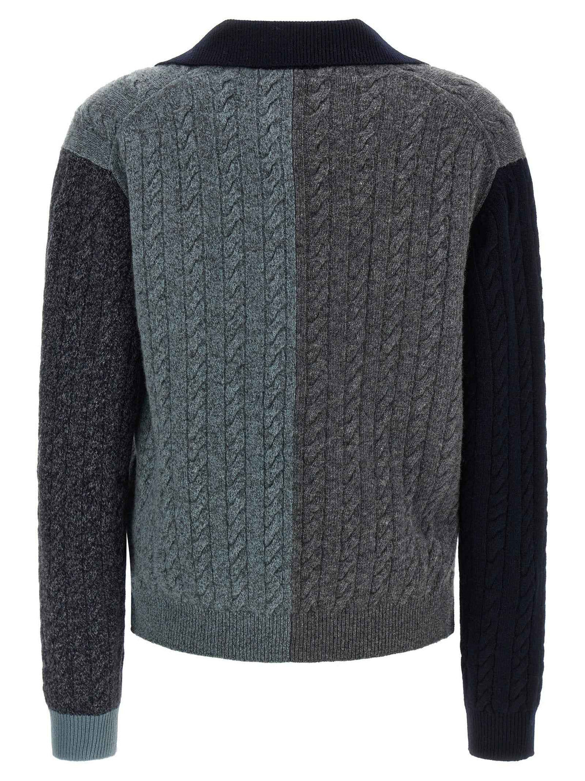 Ferragamo Multicolor Virgin Wool Cardigan