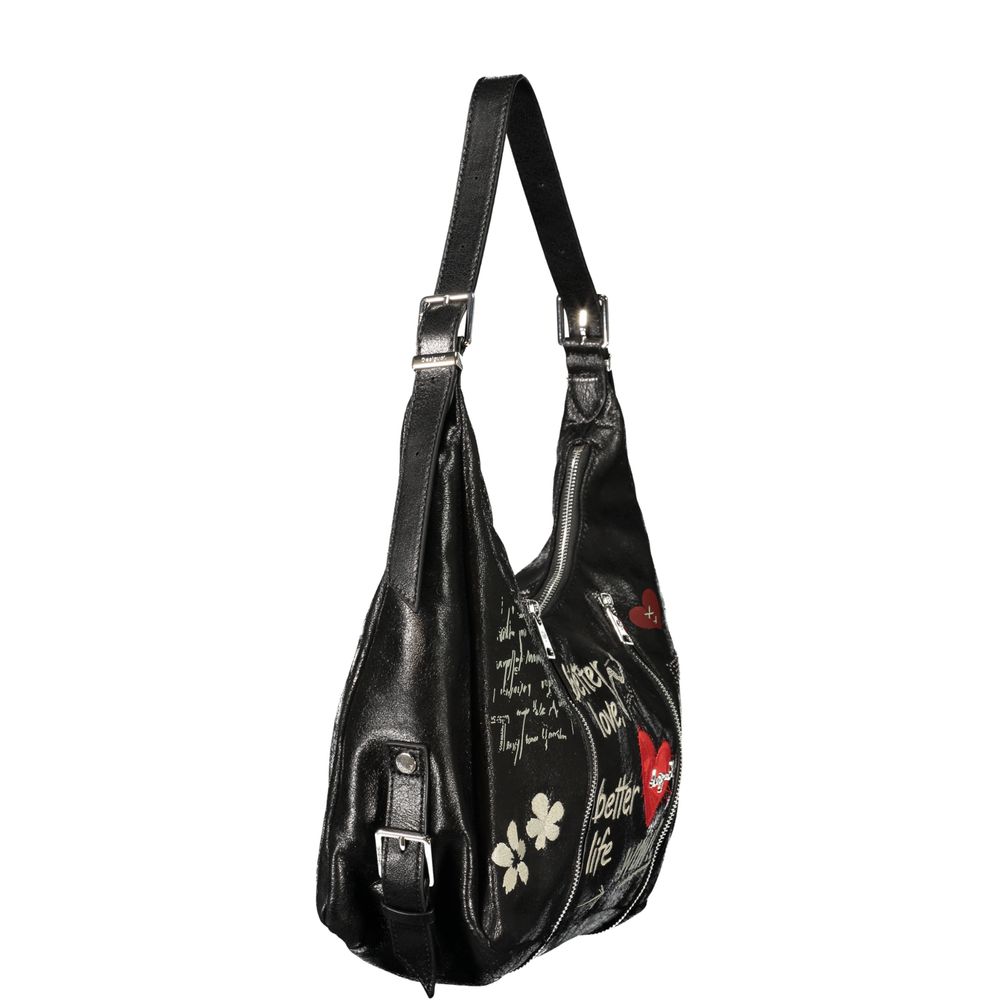 Desigual Nero Poliuretano Donna Bag