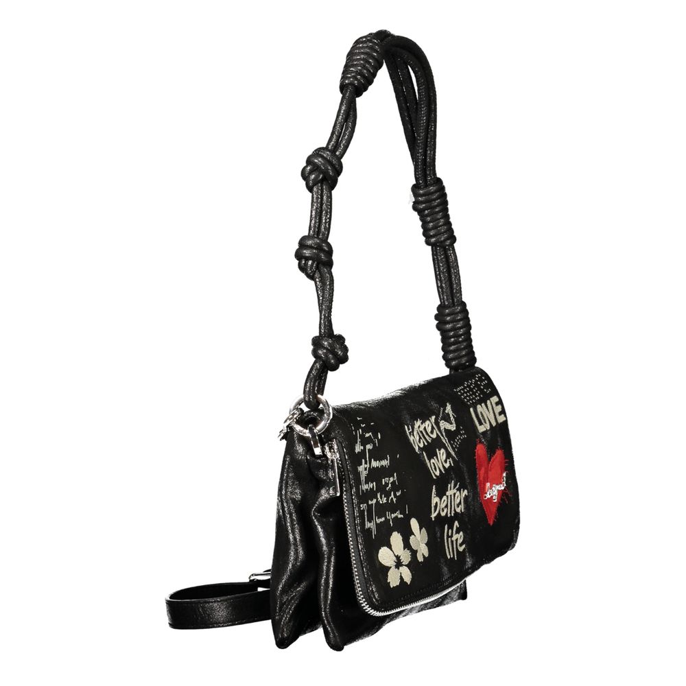 Desigual Nero Polyurethane Women's Bag for Effortless Chic Style