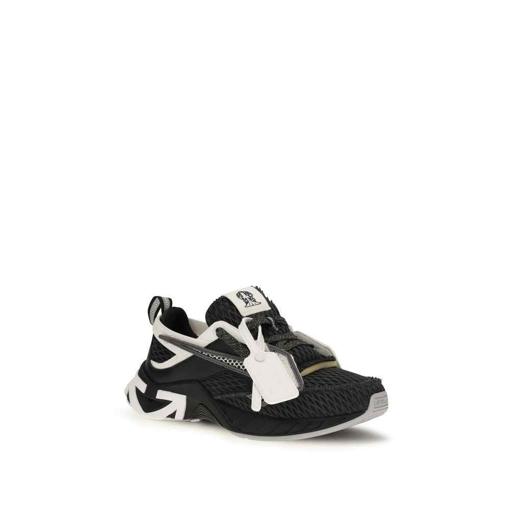 Off-White Black Polyester Athletic Sneakers
