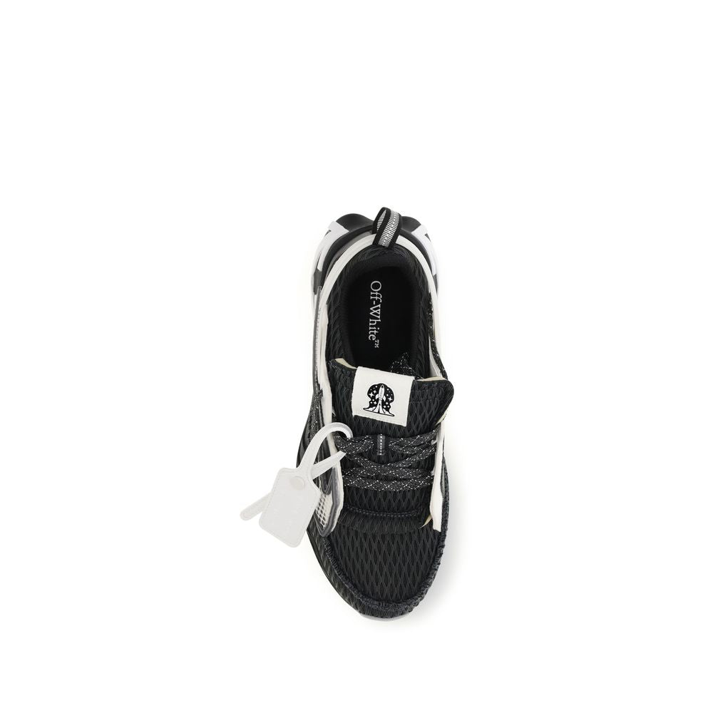 Off-White Black Polyester Athletic Sneakers
