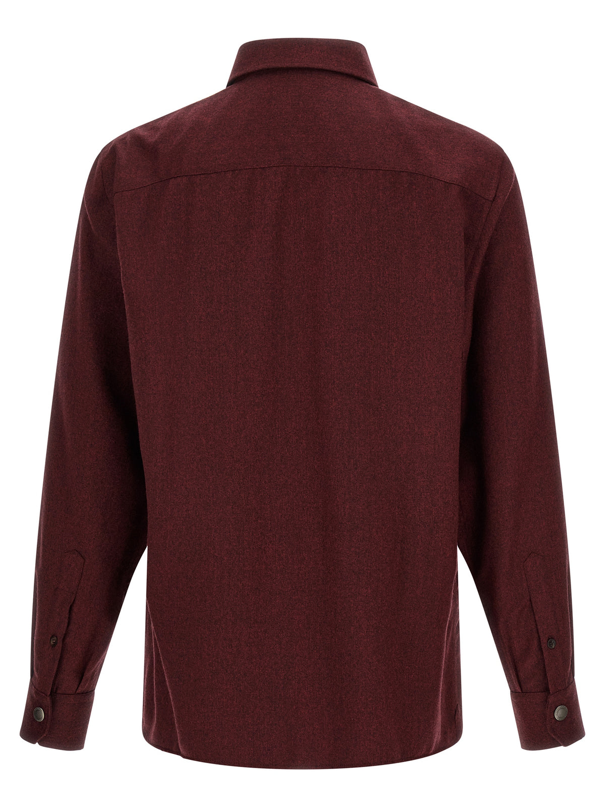 Brunello Cucinelli Bordeaux Virgin Wool Blouse