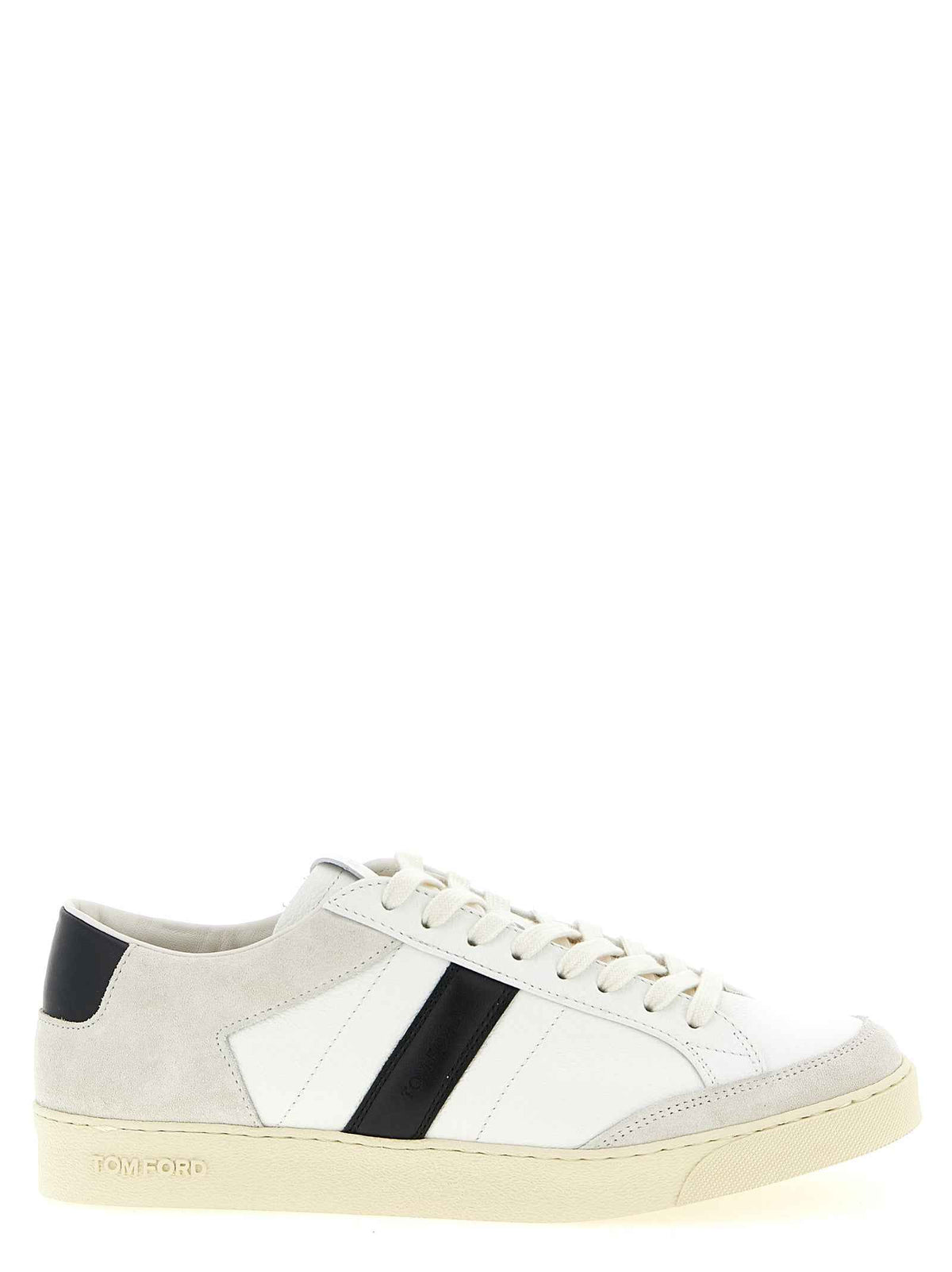 Tom Ford Bicolor Leather Low Top Sneakers