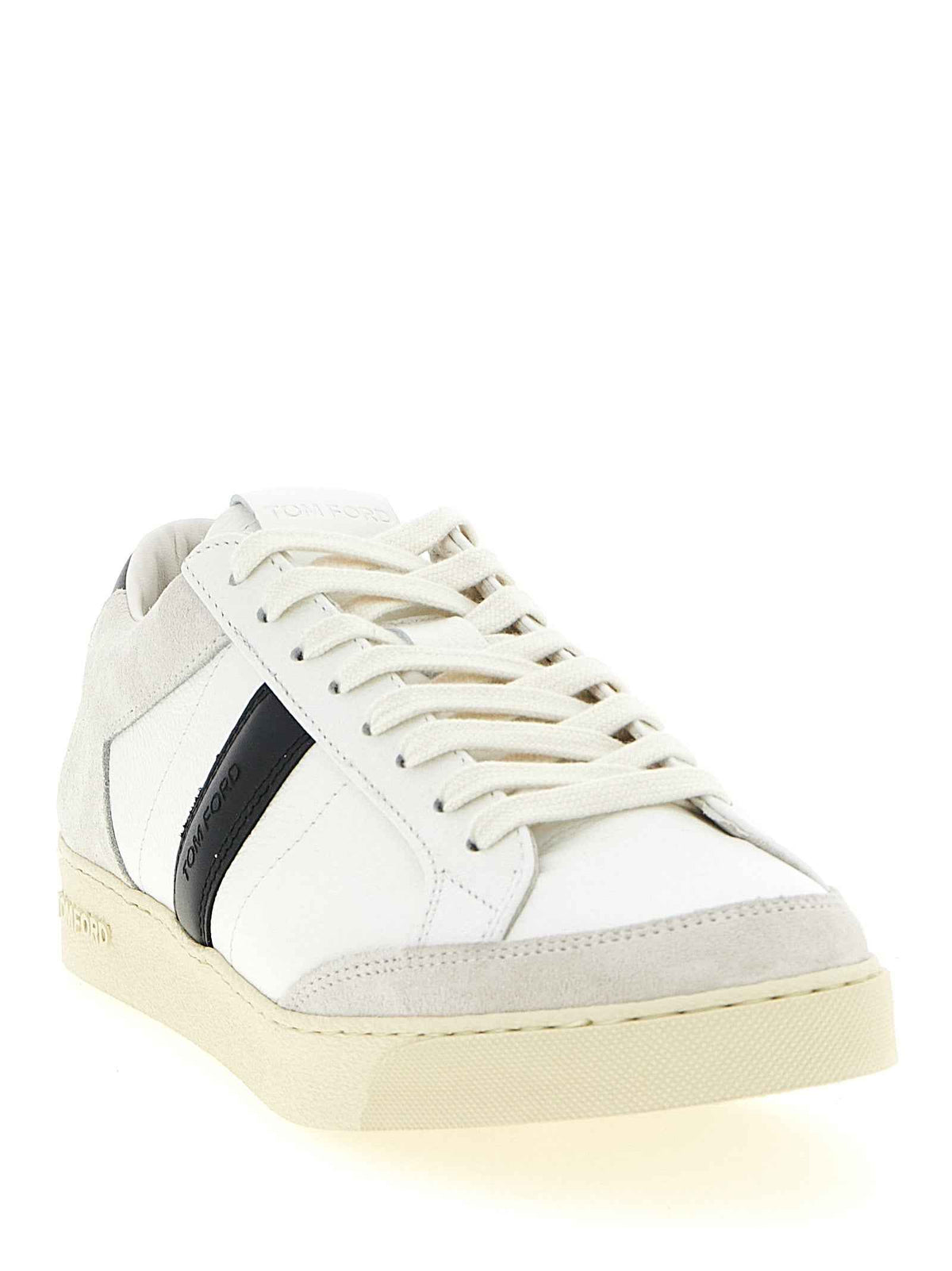 Tom Ford Bicolor Leather Low Top Sneakers