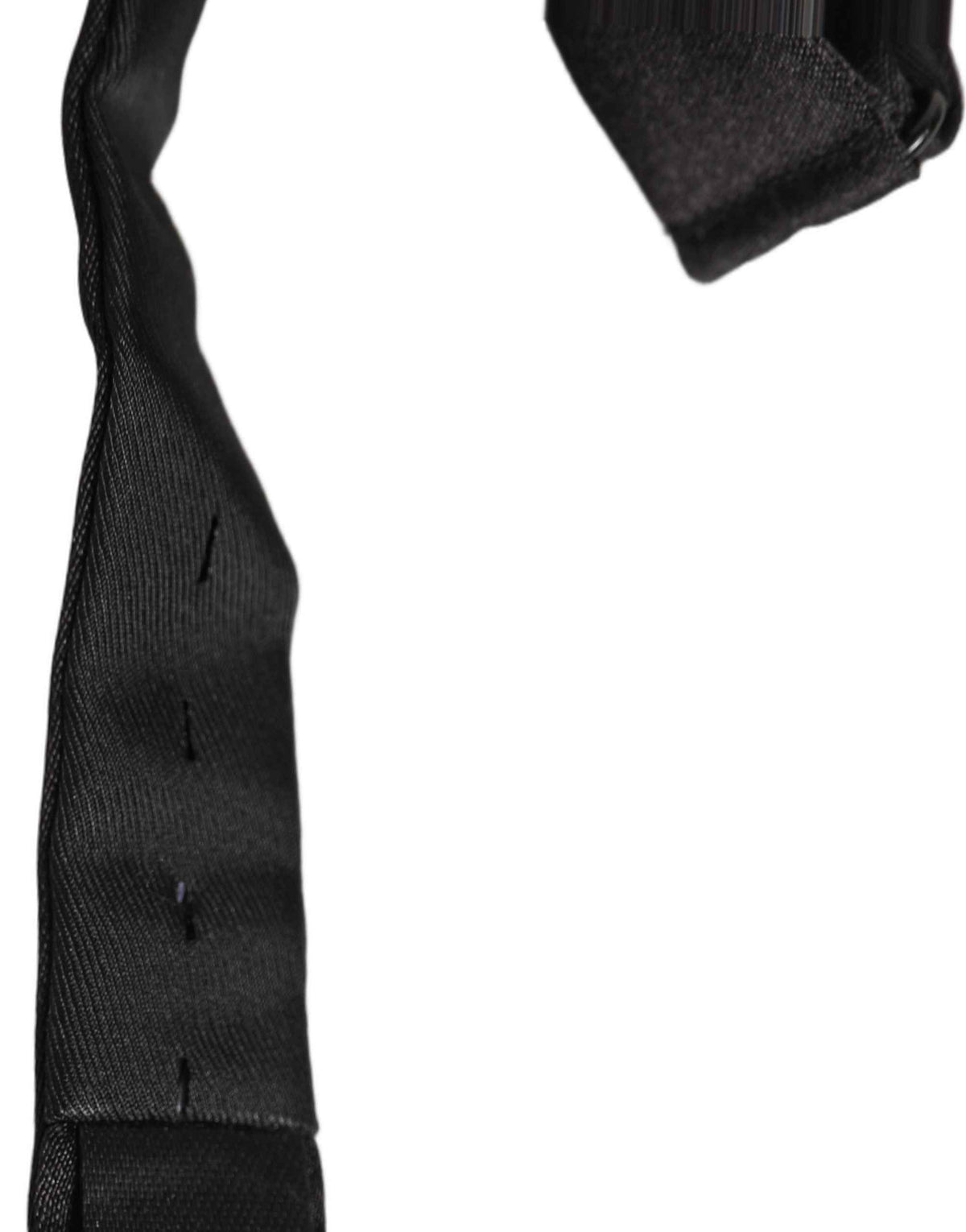 Dolce & Gabbana Men Black 100% Silk Adjustable Neck Papillon Bow Tie
