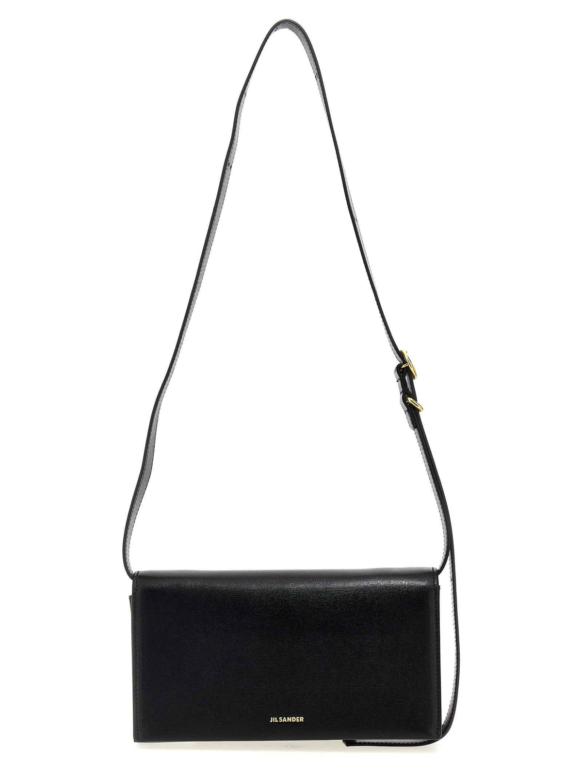 Jil Sander Black Leather Crossbody Bag