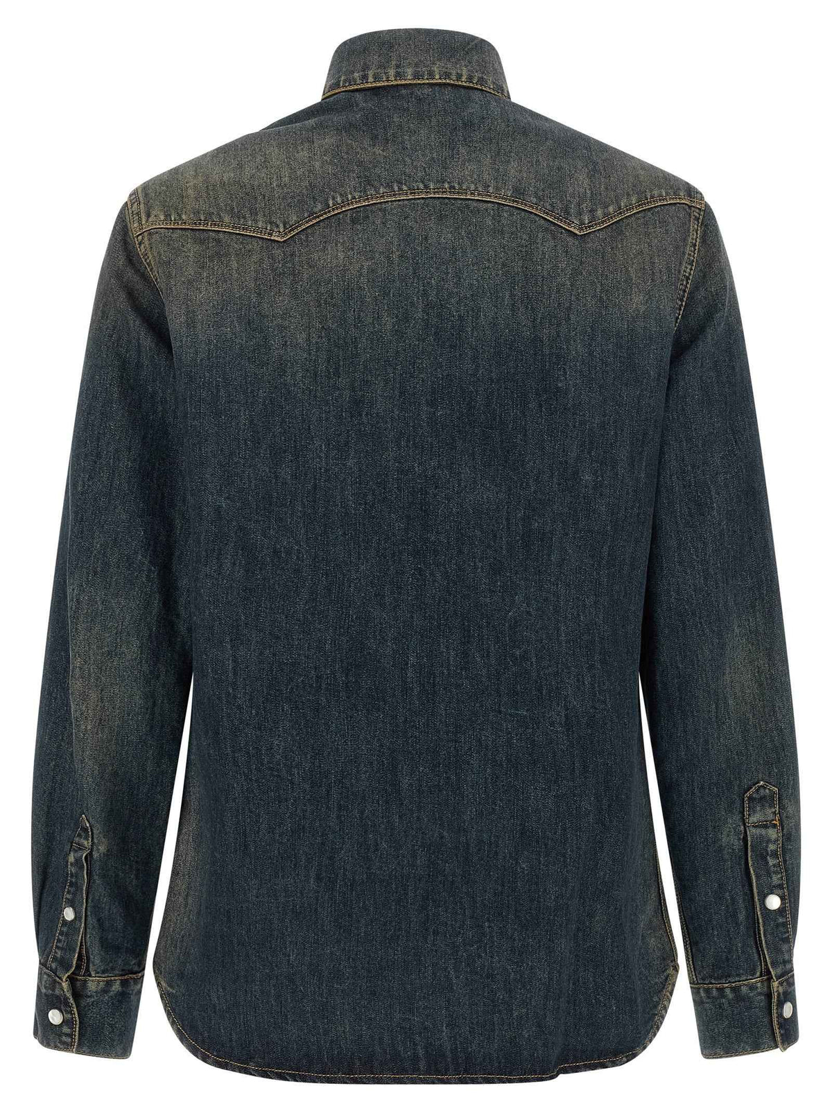 Fendi Blue Cotton Blouse