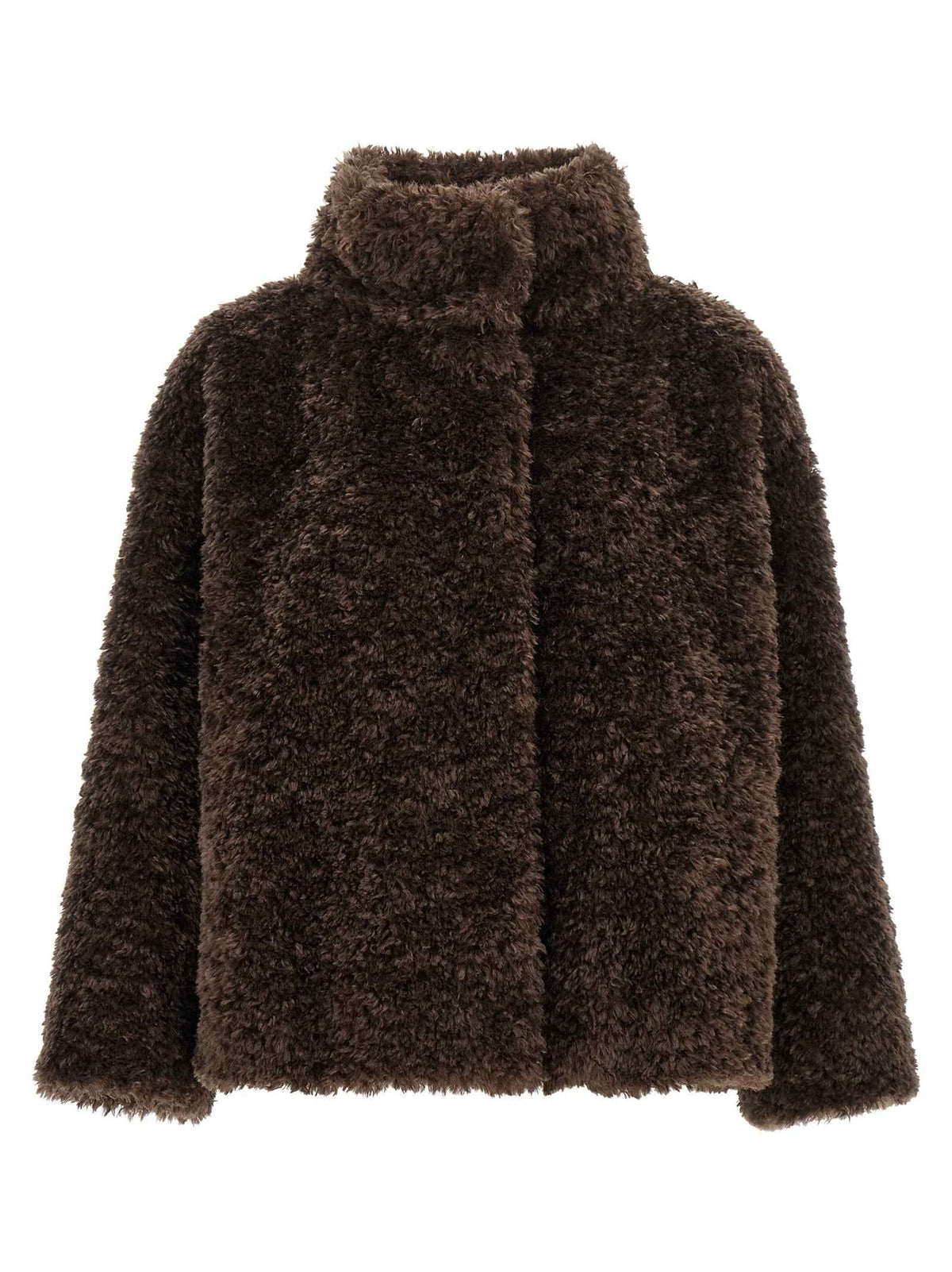 Herno Brown Polyester Full-Length Jacket