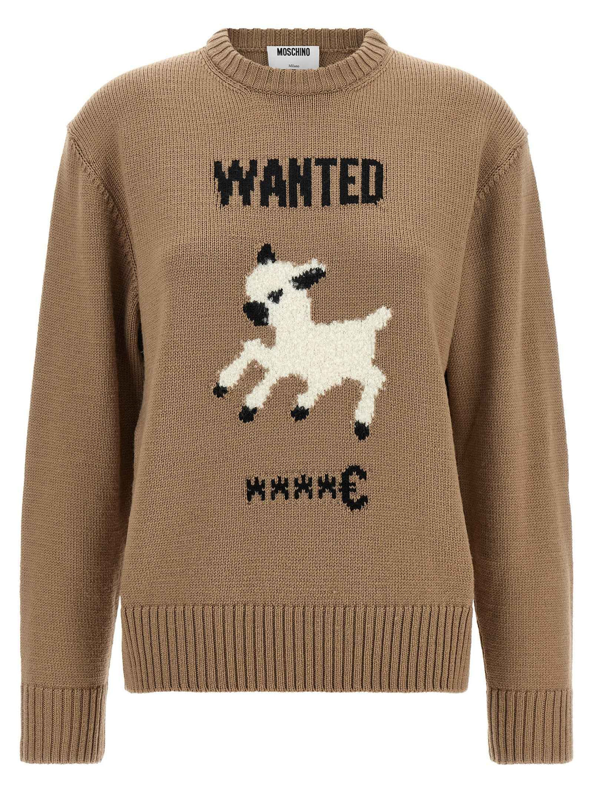 Moschino Beige Virgin Wool Cardigan