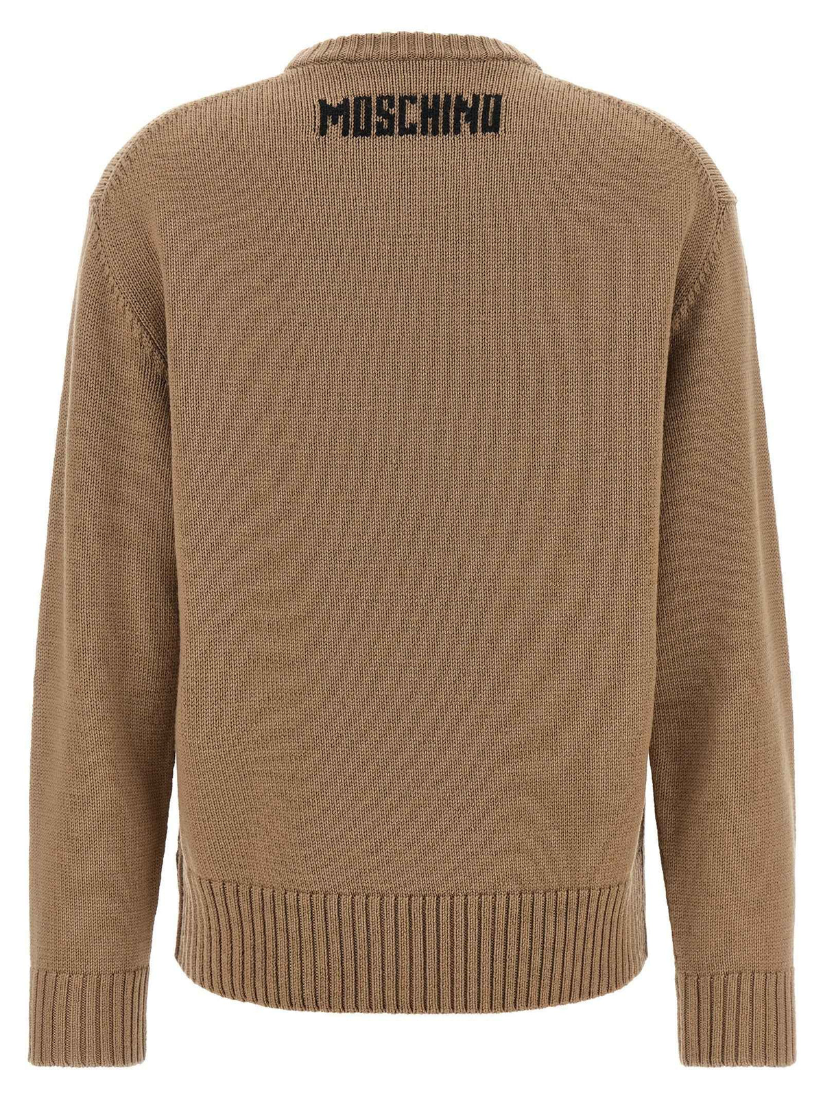 Moschino Beige Virgin Wool Cardigan