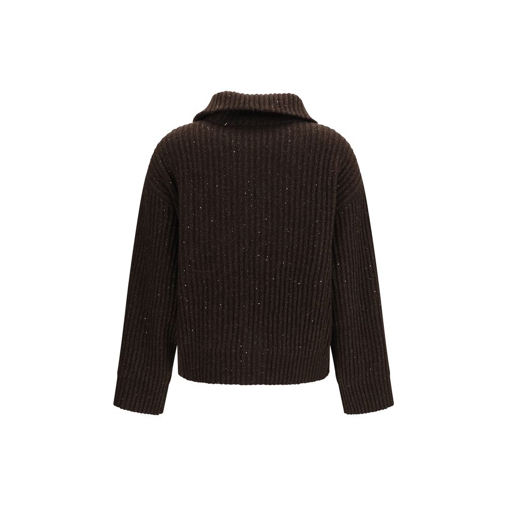 Brunello Cucinelli Brown Cashmere Sweatshirt
