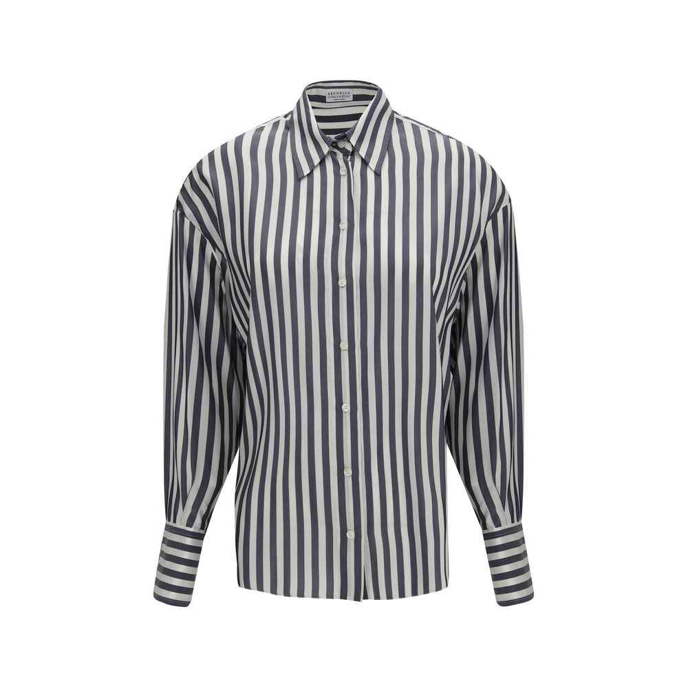 Brunello Cucinelli Multicolor Silk Shirt