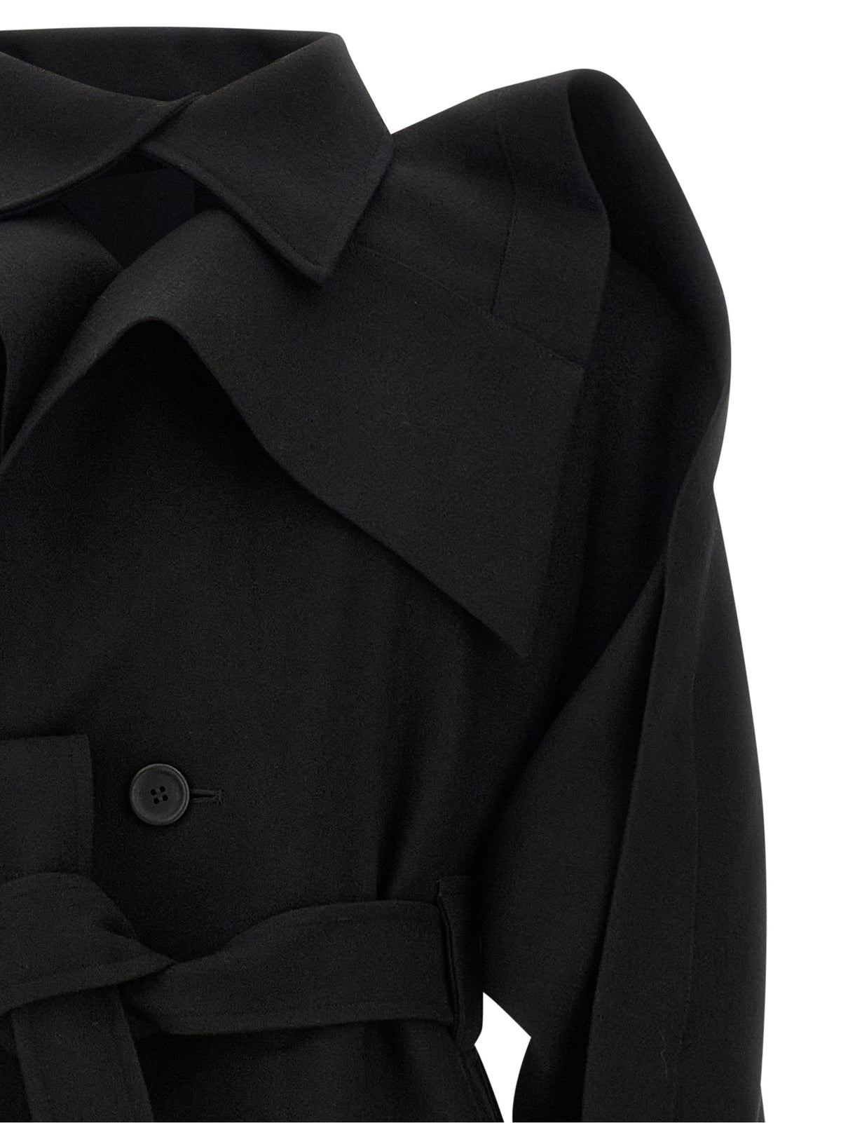Issey Miyake Black Wool Coat