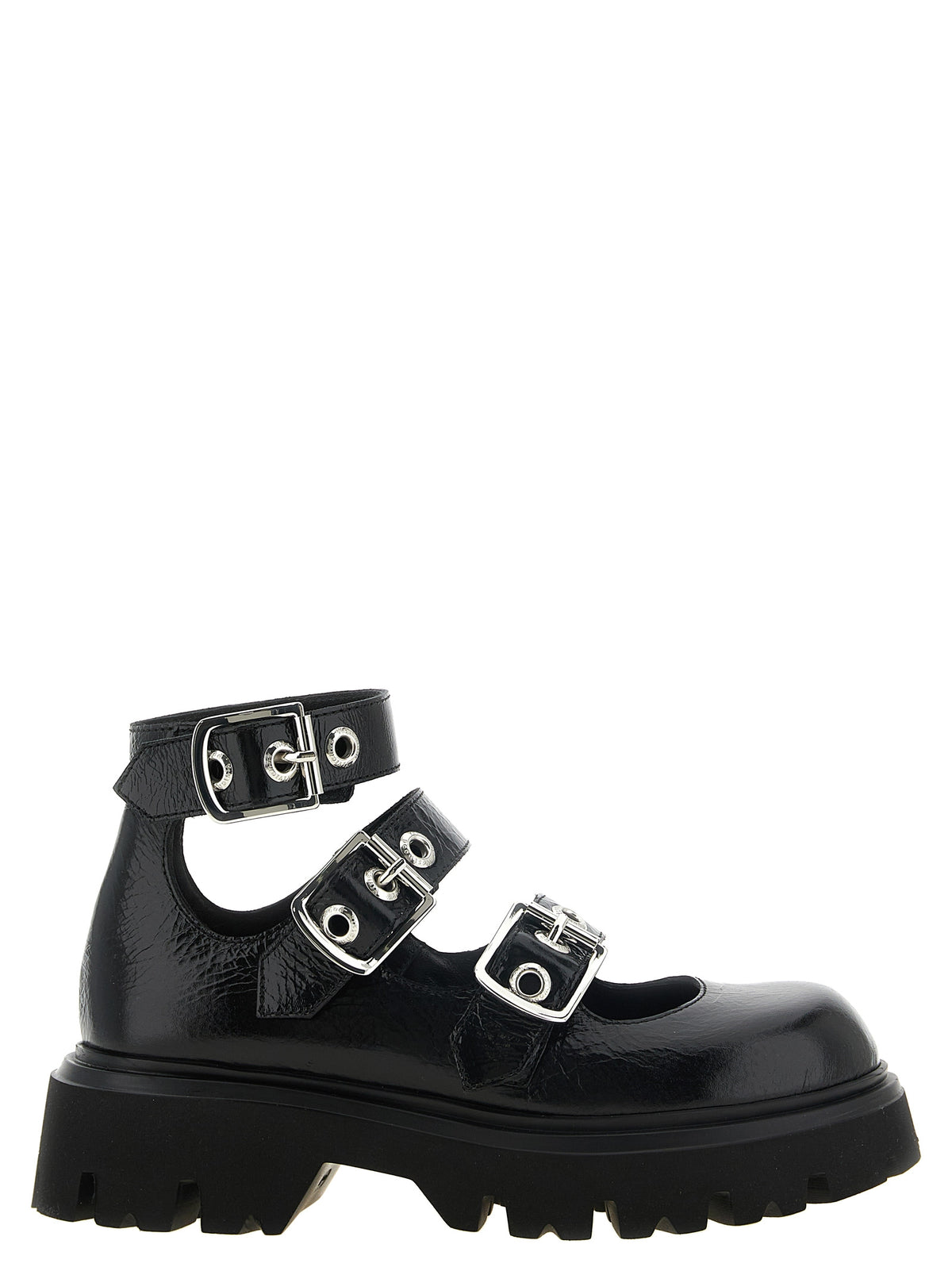 Vivienne Westwood Black Calfskin Ballet Flats