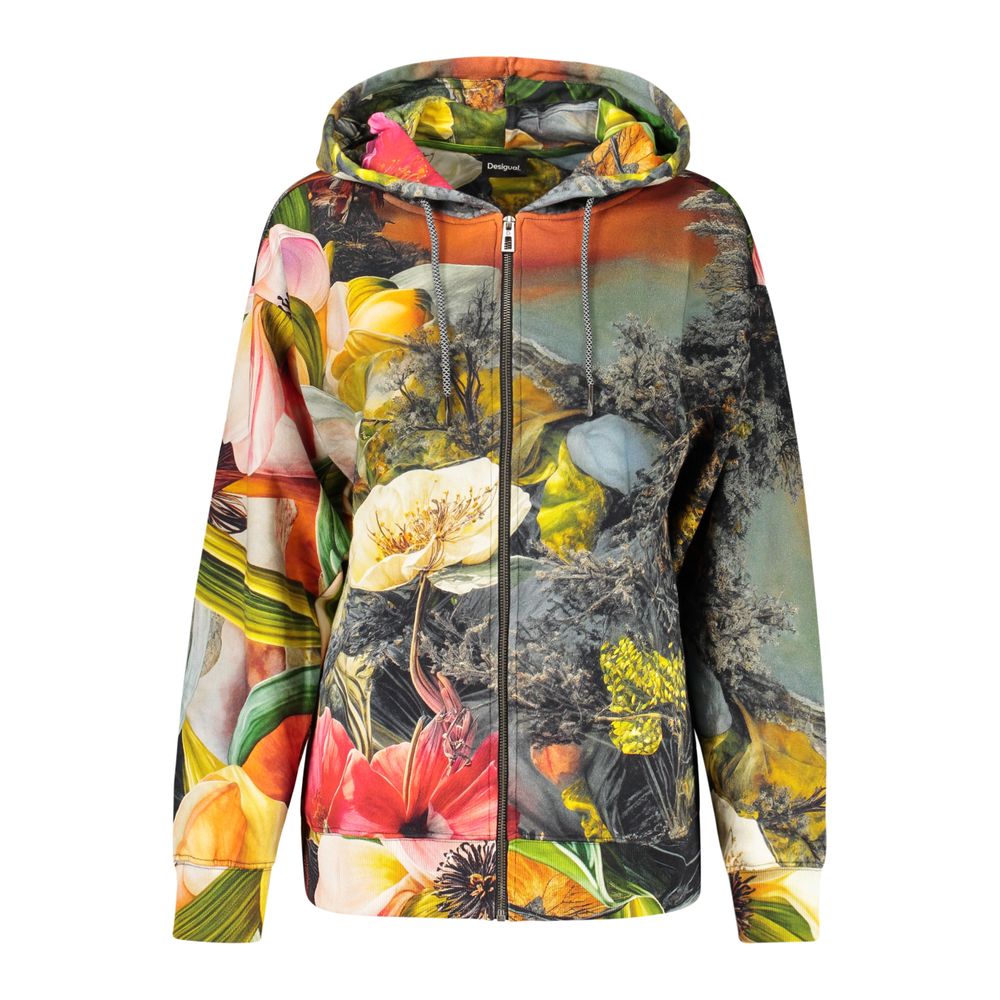 Desigual Gray Cotton Sweatshirt