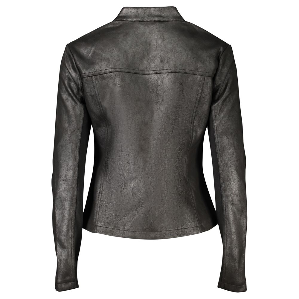 Desigual Black Polyester Biker Jacket
