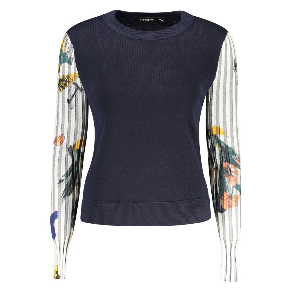 Desigual Blue Wool Sweatshirt