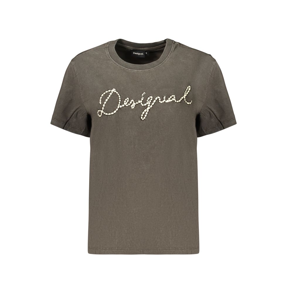 Desigual Gray Cotton Women's T-Shirt