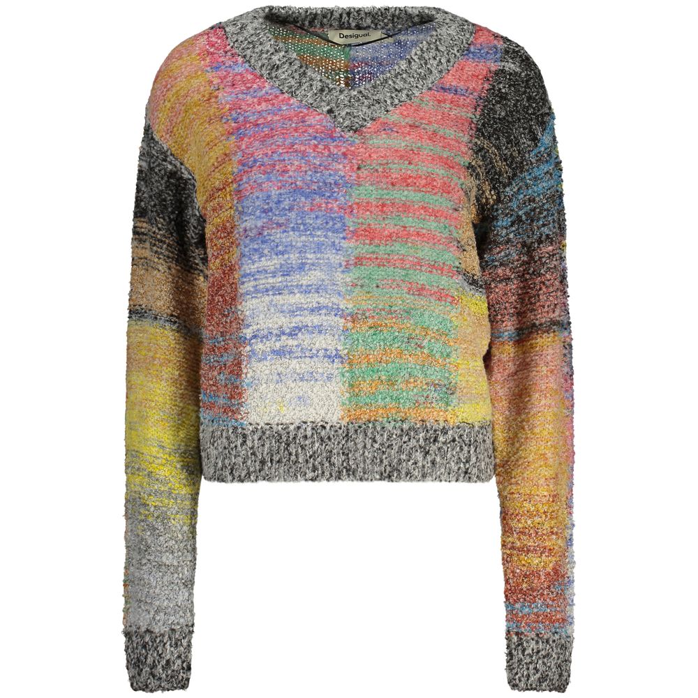 Desigual Yellow Wool Sweatshirt