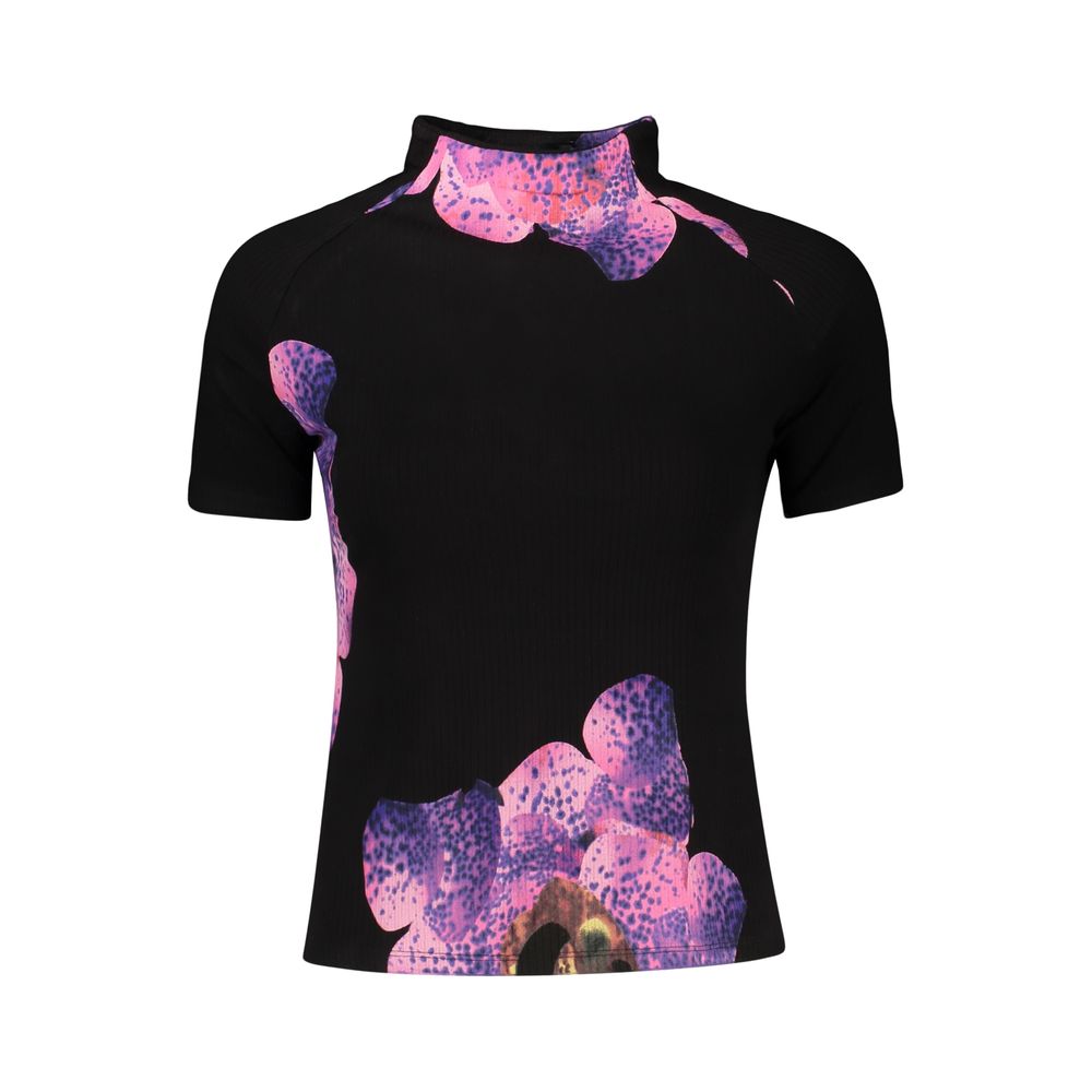 Desigual Black Elastane T-Shirt