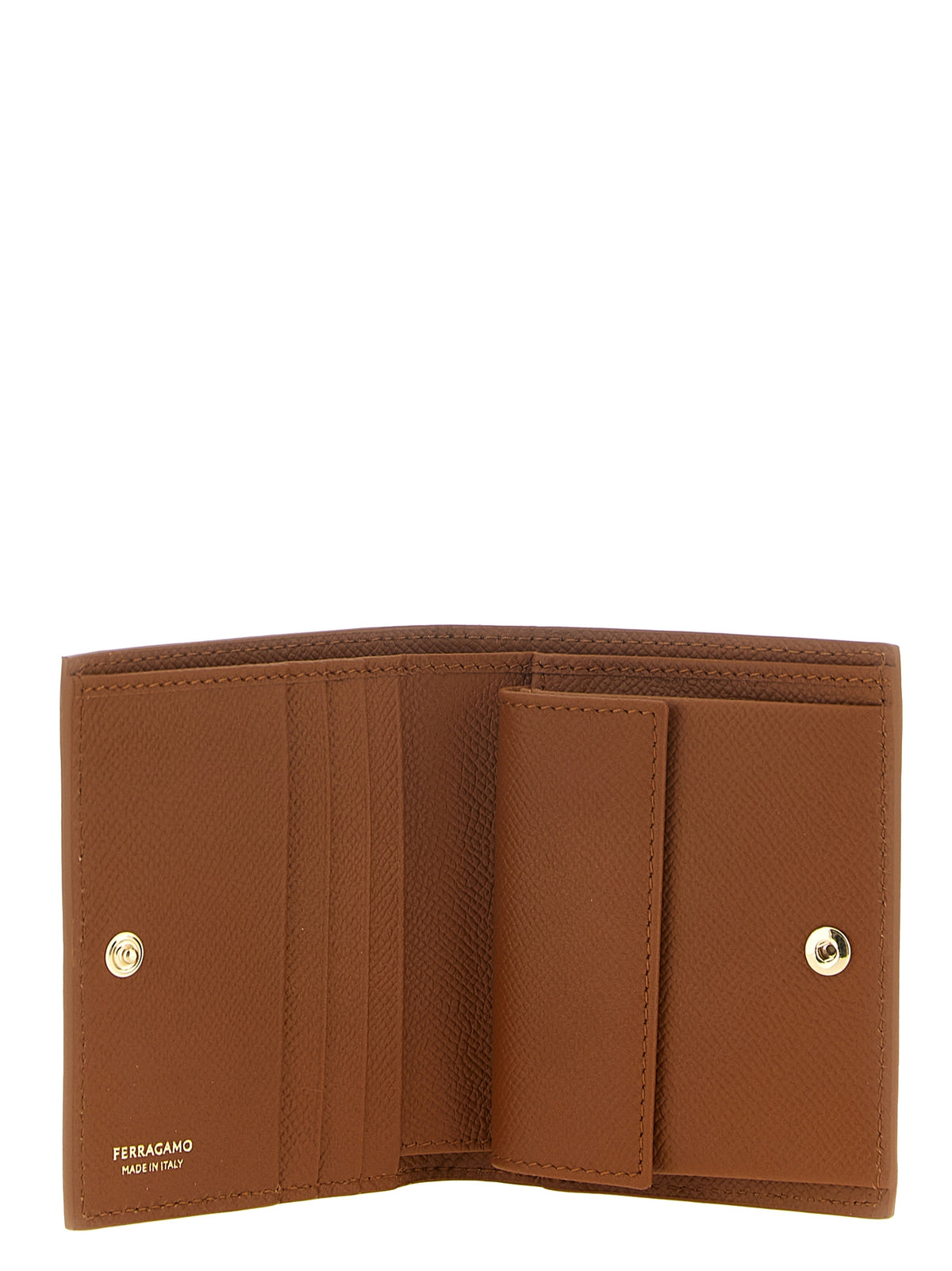 Ferragamo Brown Calfskin Cardholder