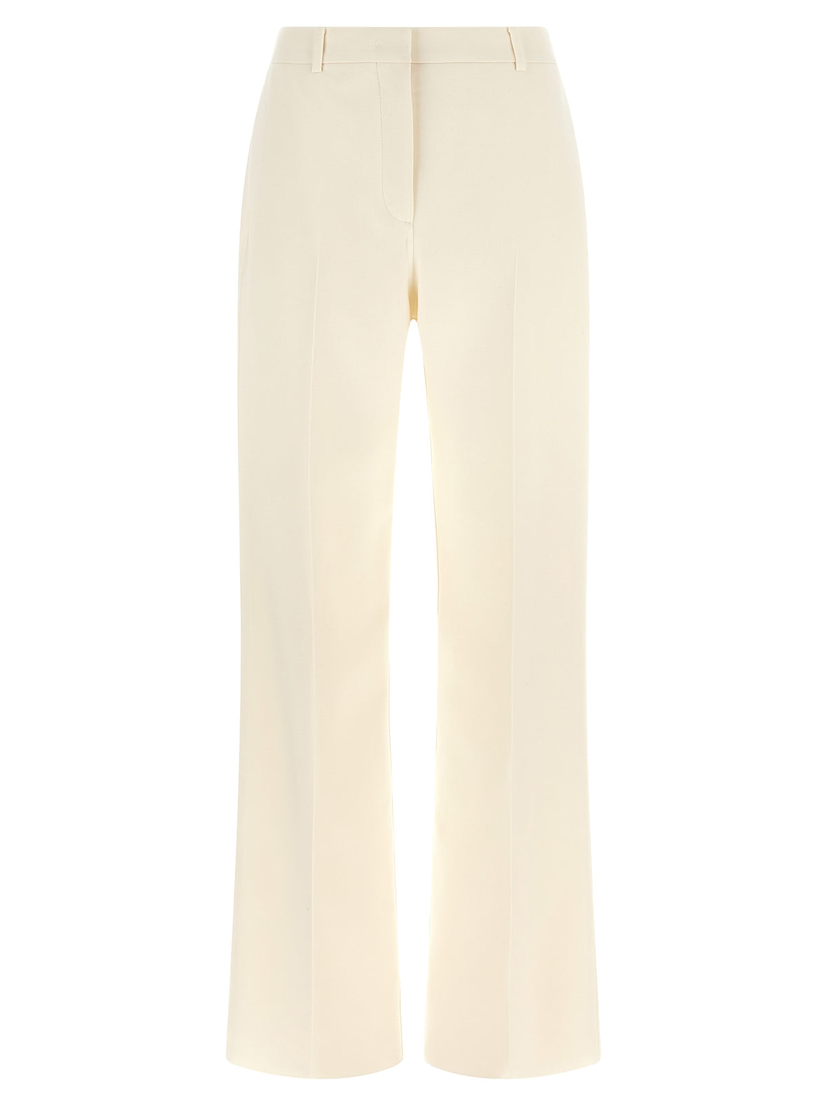 Fendi White Virgin Wool Dress Pants