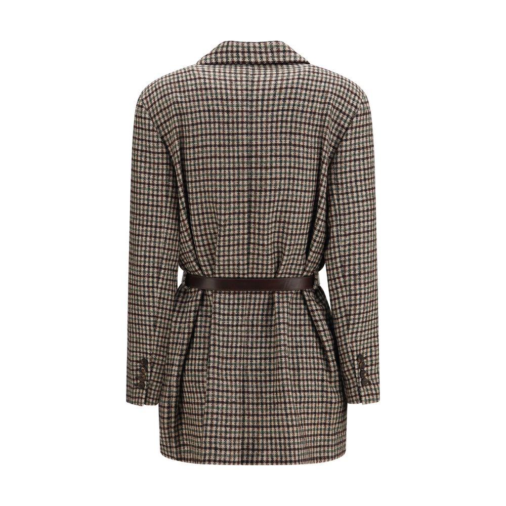 Brunello Cucinelli Beige Mohair Blazer