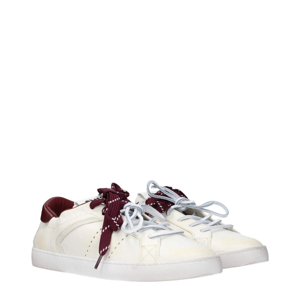 Miu Miu Beige Leather Sneakers
