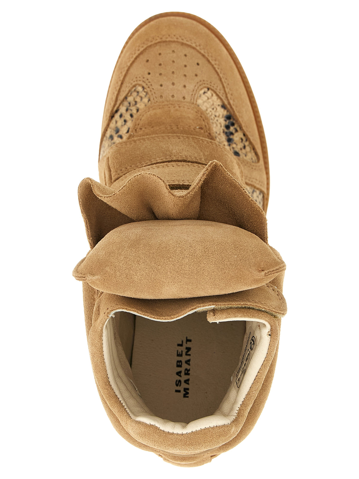 Isabel Marant Beige Cowhide Wedge Sandals