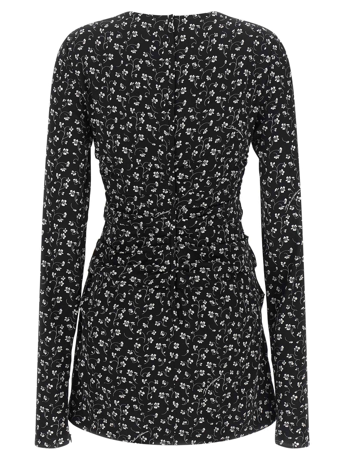 Dolce & Gabbana Black Silk Short Dress