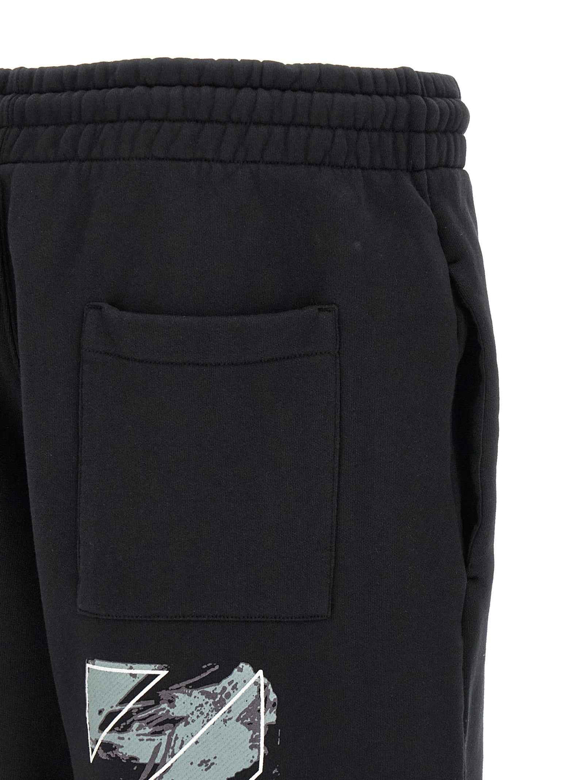 Off-White Black Cotton Bermuda Shorts