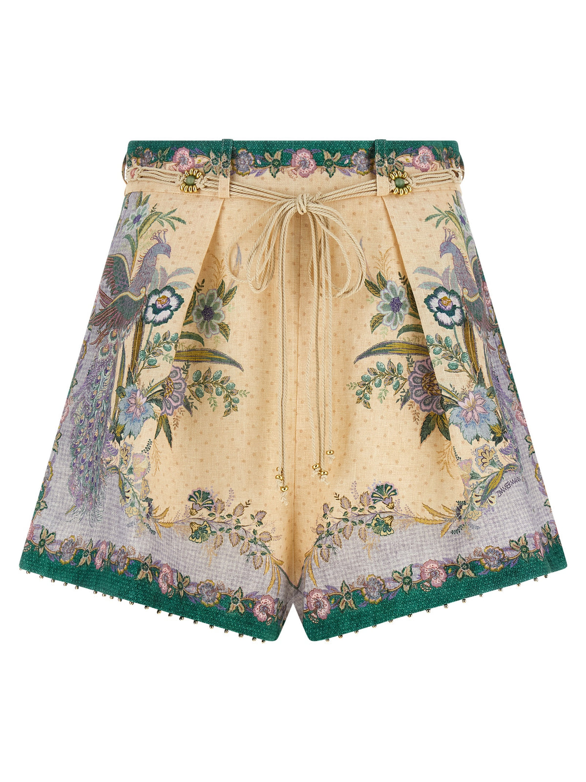 Zimmermann Multicolor Linen Bermuda Shorts
