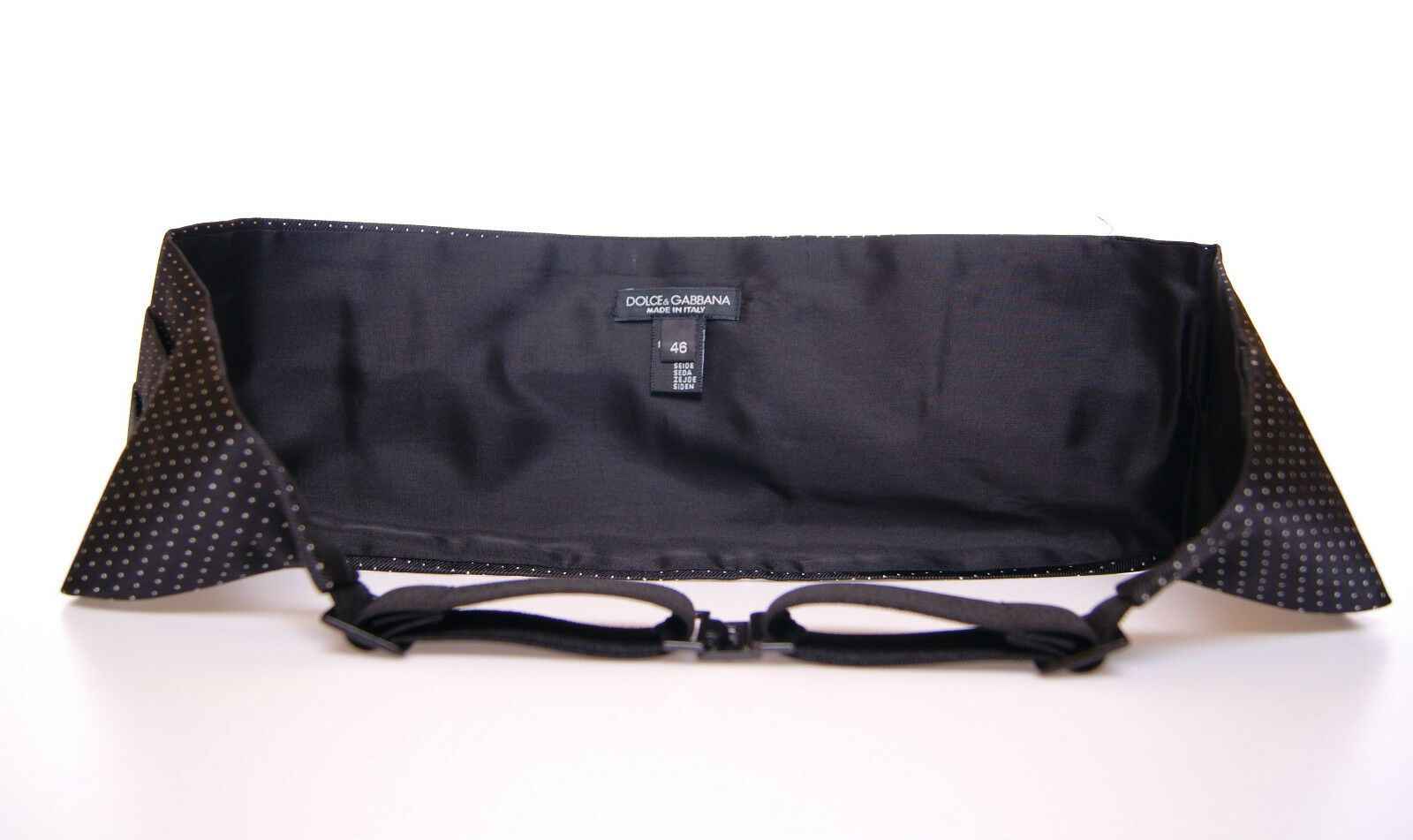 Dolce & Gabbana Black Waist Smoking Tuxedo Cummerbund Belt