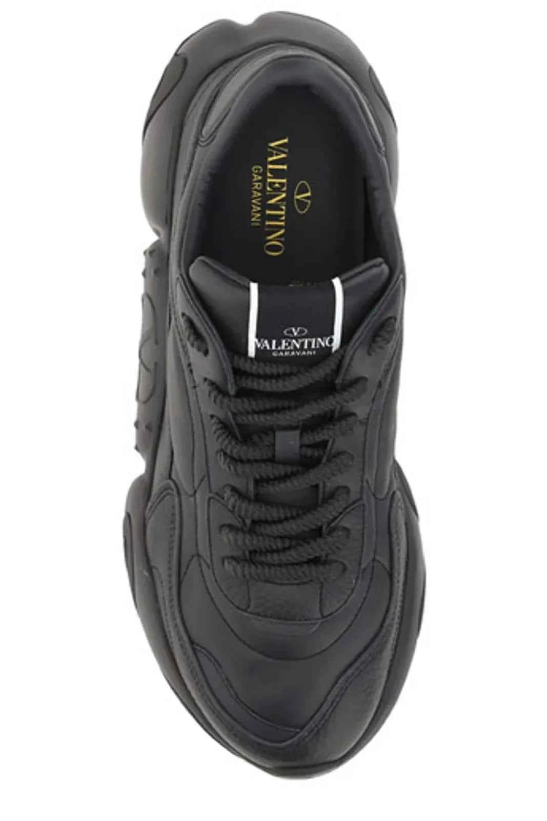 Valentino Garavani Black Calf Leather Garavani Sneakers