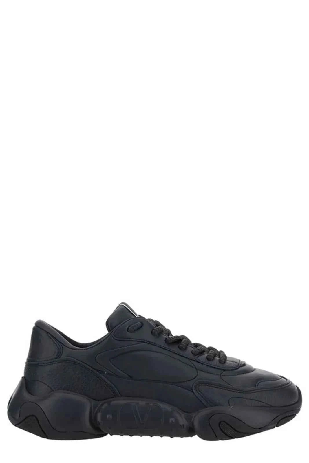 Valentino Garavani Black Calf Leather Garavani Sneakers