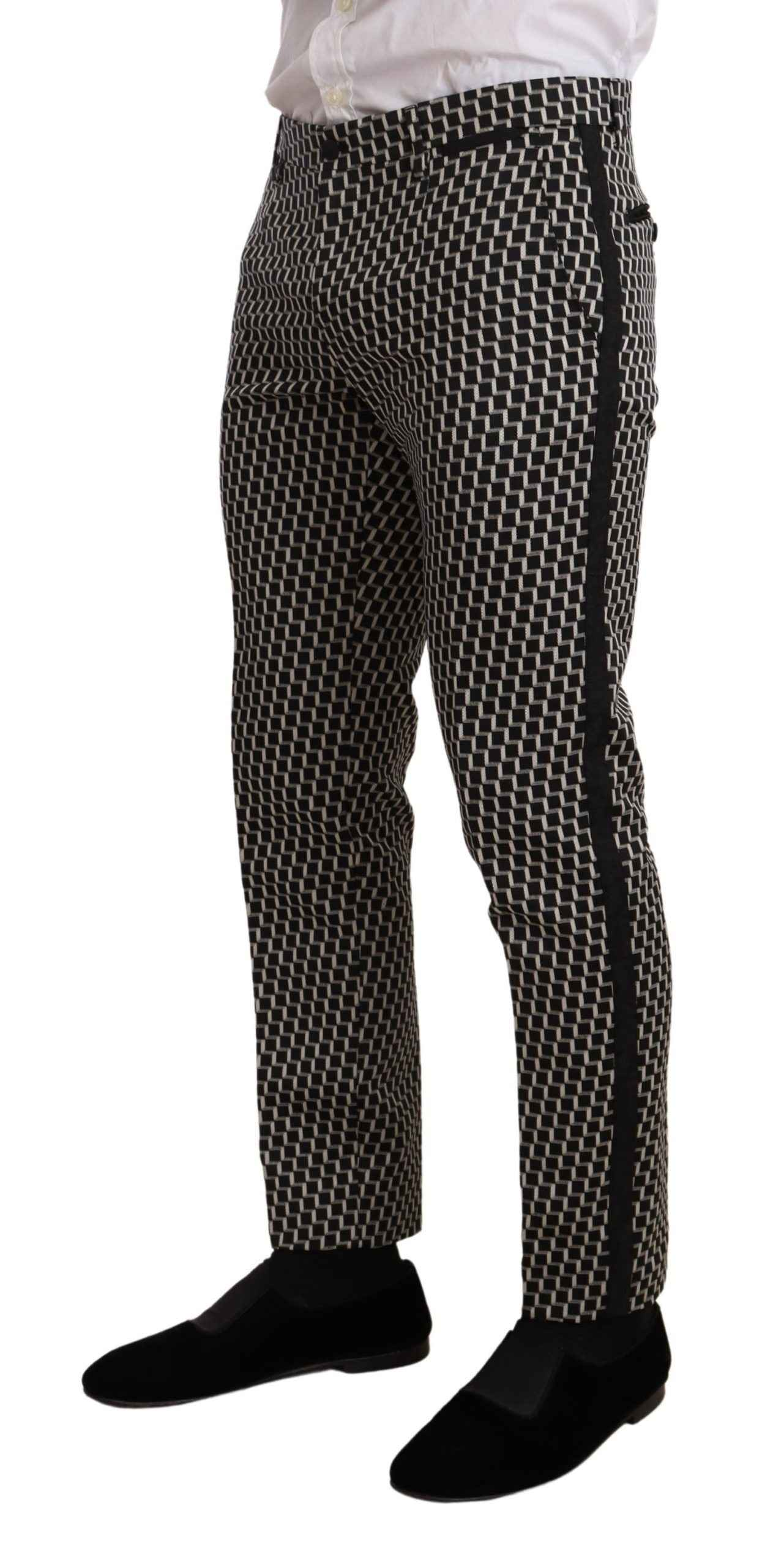 Dolce & Gabbana Dark Gray Check 3 Piece Set MARTINI Suit