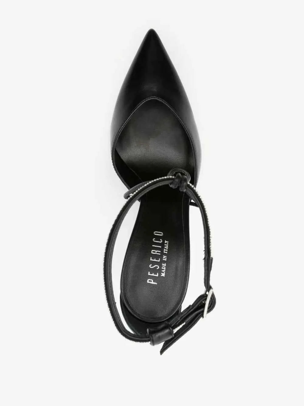 Peserico Rhinestone Leather Pumps