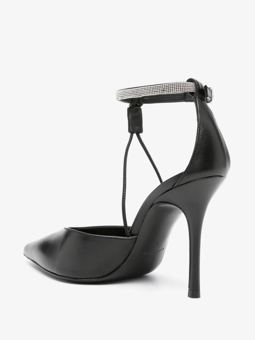Peserico Rhinestone Leather Pumps
