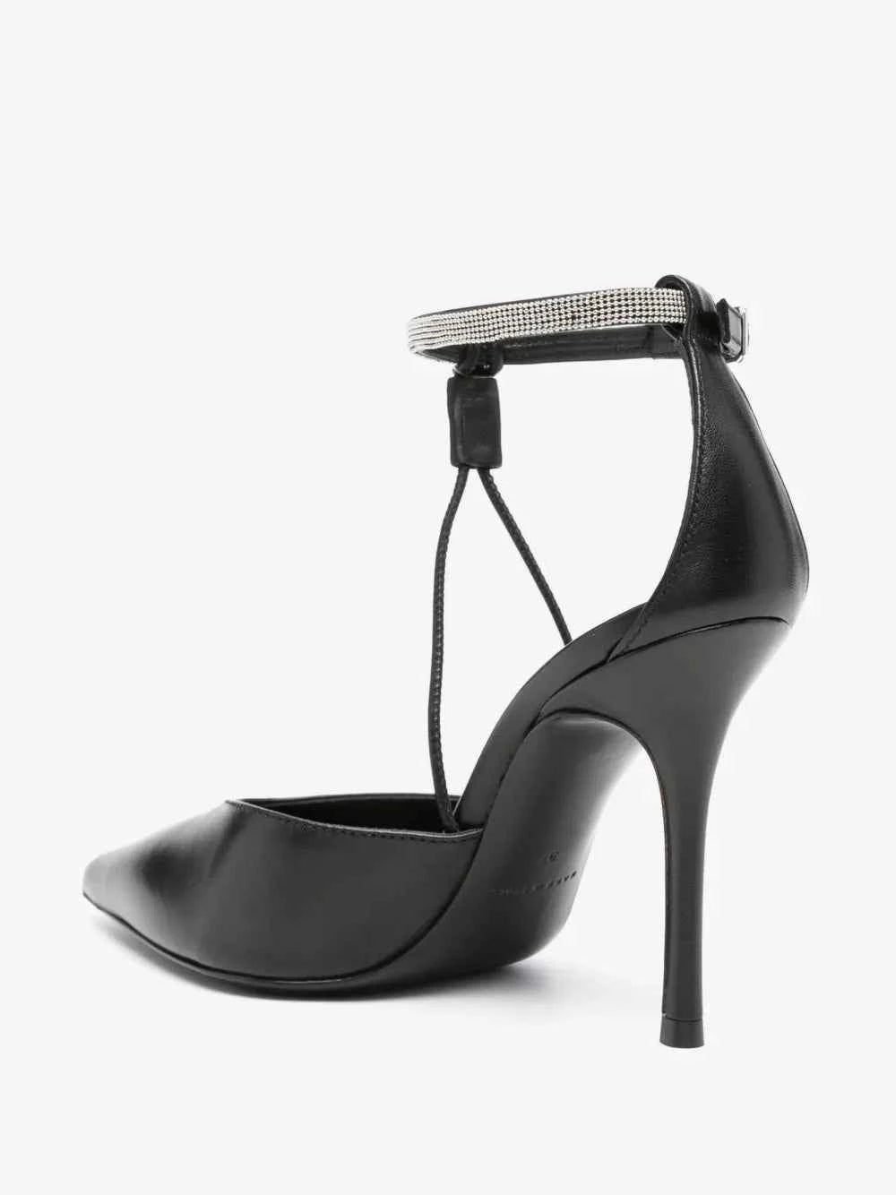 Peserico Rhinestone Leather Pumps