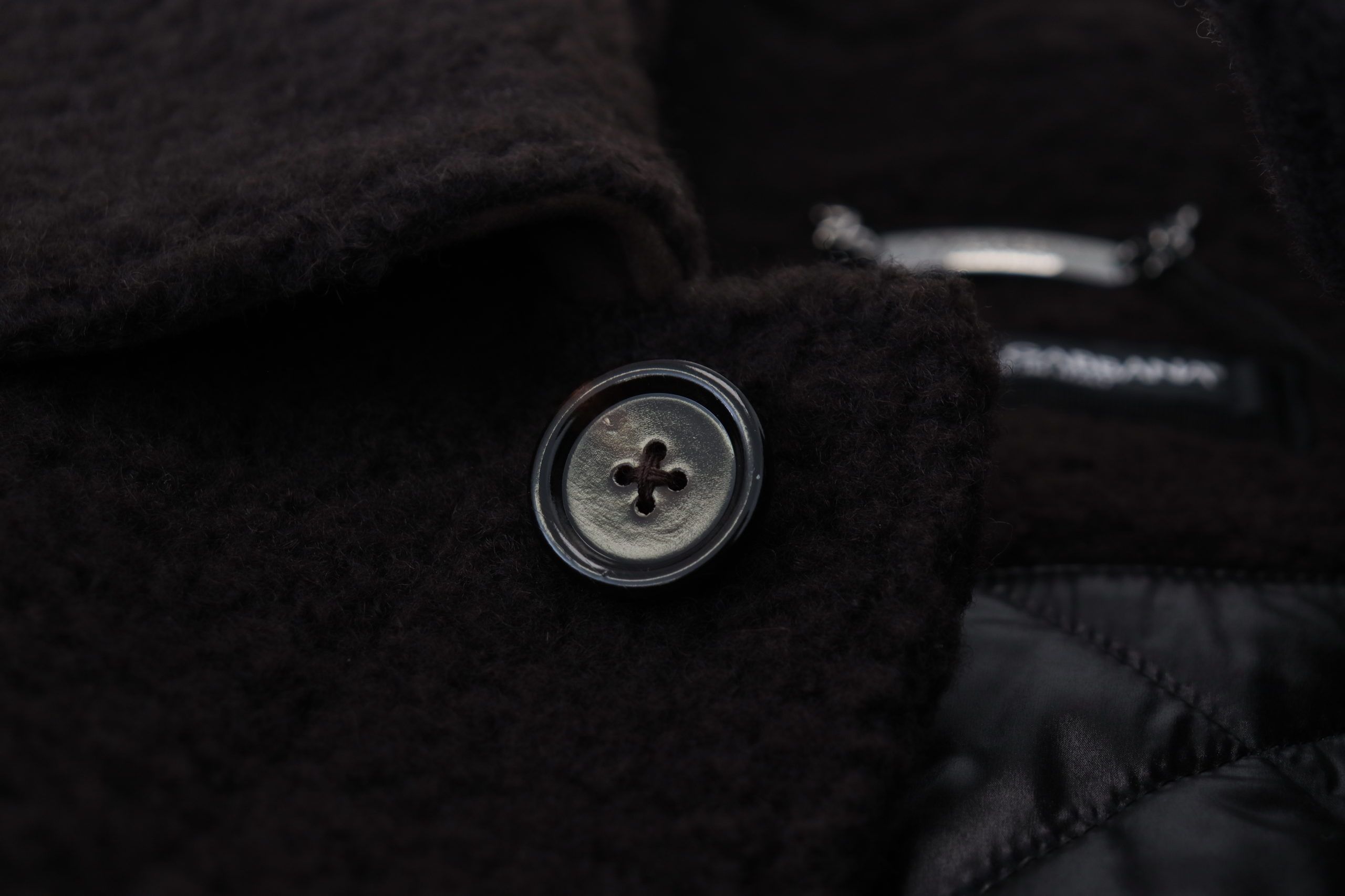Dolce & Gabbana Black Alpaca Button Down Trench Coat Jacket