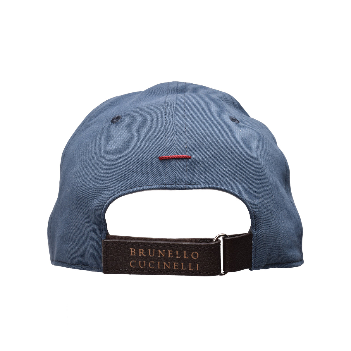 BRUNELLO CUCINELLI MEN'S NAVY BLUE COTTON BASEBALL CAP