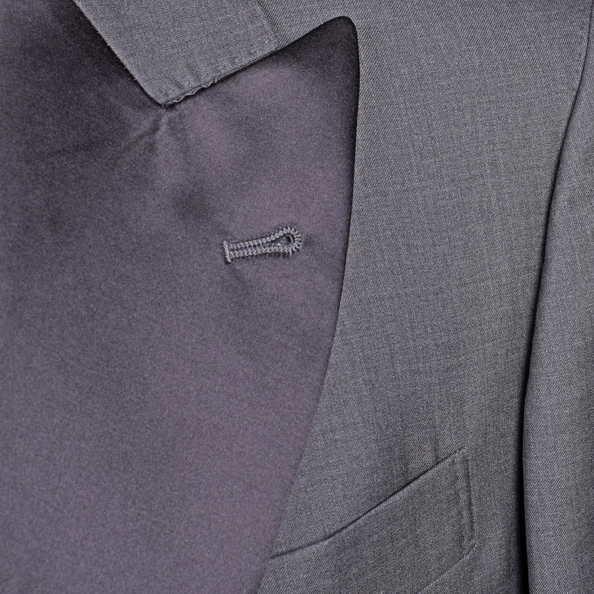 BRUNELLO CUCINELLI MEN'S GRAY WOOL SILK TUXEDO BLAZER